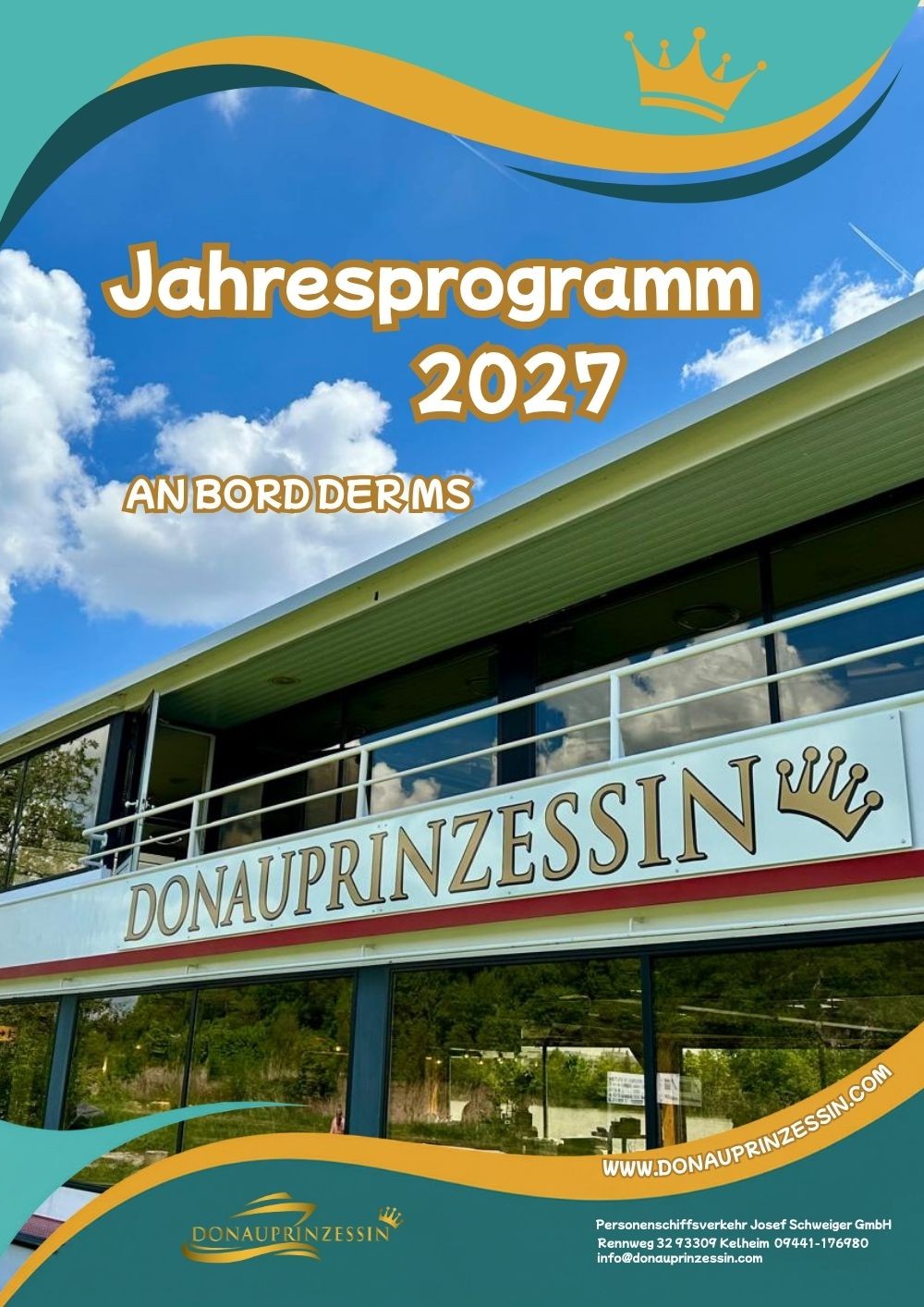 MS Donauprinzessin Kelheim Jahresprogramm 2027